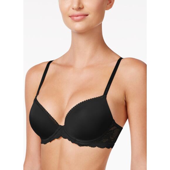 Brand New Calvin Klein Women's Size 32DD Black Lifting Demi Bra - Picture 1 of 6